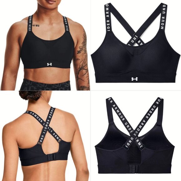 Under Armour Sports Bra Bundle (2) | Medium | Infinity + Crossback | Black - Picture 2 of 16